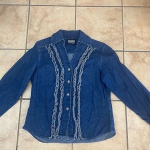 Womens jean Roughrider top